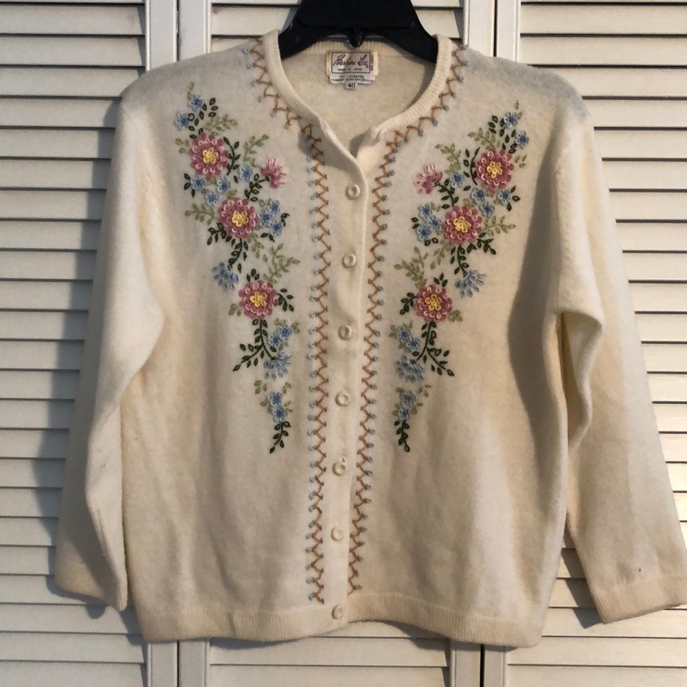 Vintage embroidered cardigan